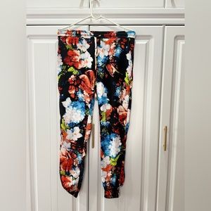 Silky floral pants